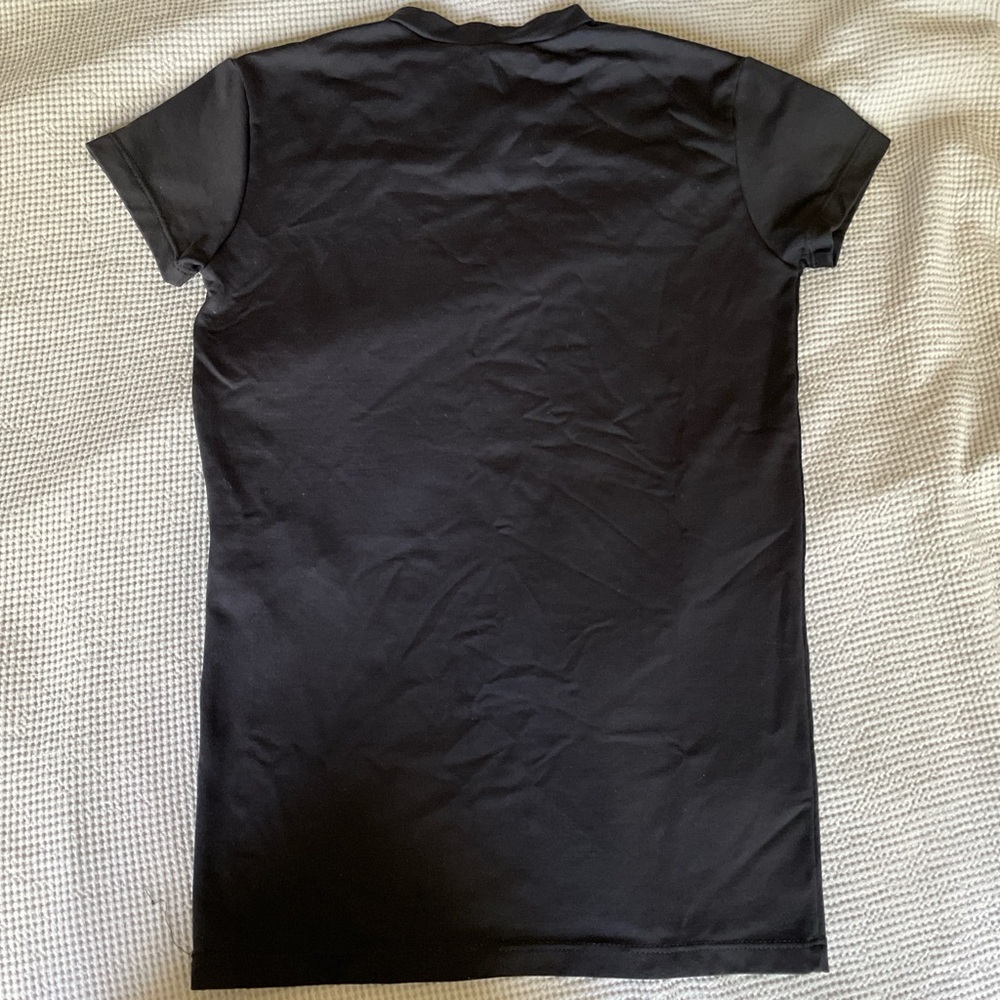 Black Short Sleeve Men's Ballet Shirt - Picture 3 of 4